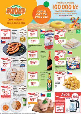 Akční leták Globus 23.7. - 29.7.2025 - Globus České Budějovice