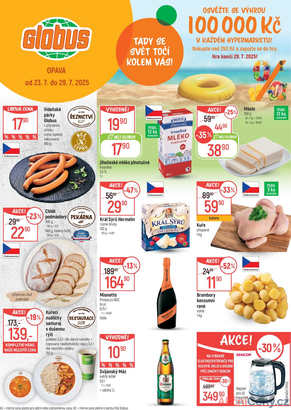 Akční leták Globus 23.7. - 29.7.2025 - Globus Opava strana 1