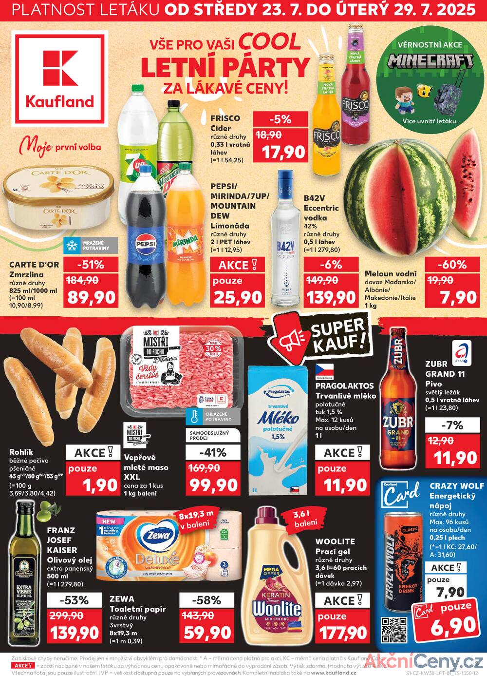 Leták Kaufland - Kaufland 23.7. - 29.7. - Kaufland - Třeboň - strana 1