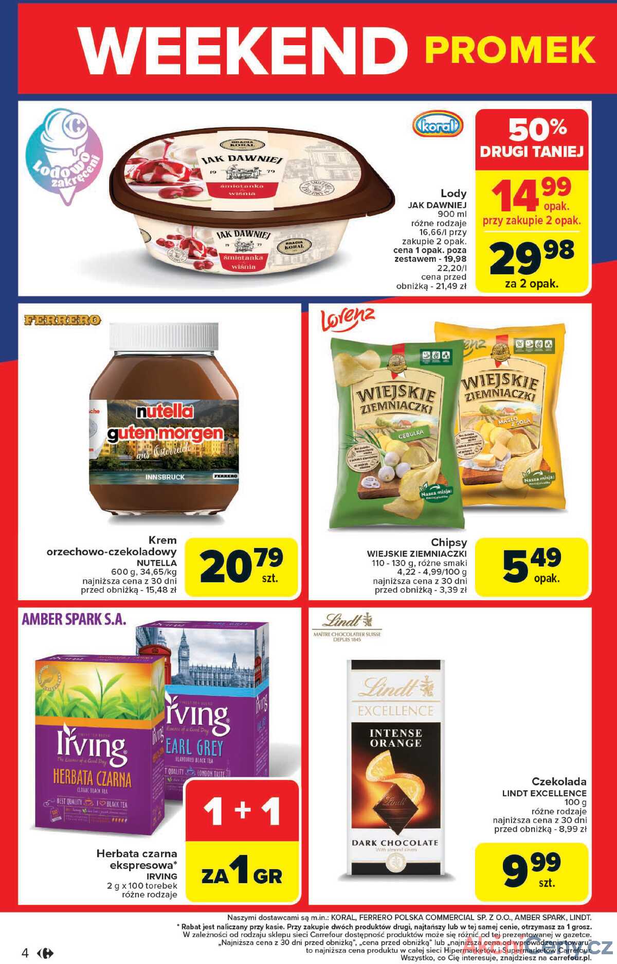 Leták Carrefour Polsko 17.7.-19.7.2025 - Víkendové promo akce od čtvrtka strana 4