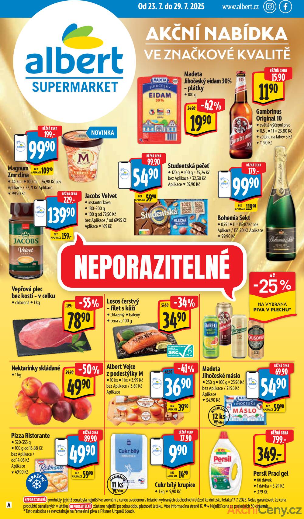 Leták Albert - Albert Supermarket od 23.7. do 29.7.2025 - strana 1 Leták Albert - Albert Supermarket od 23.7. do 29.7.2025 - strana 1