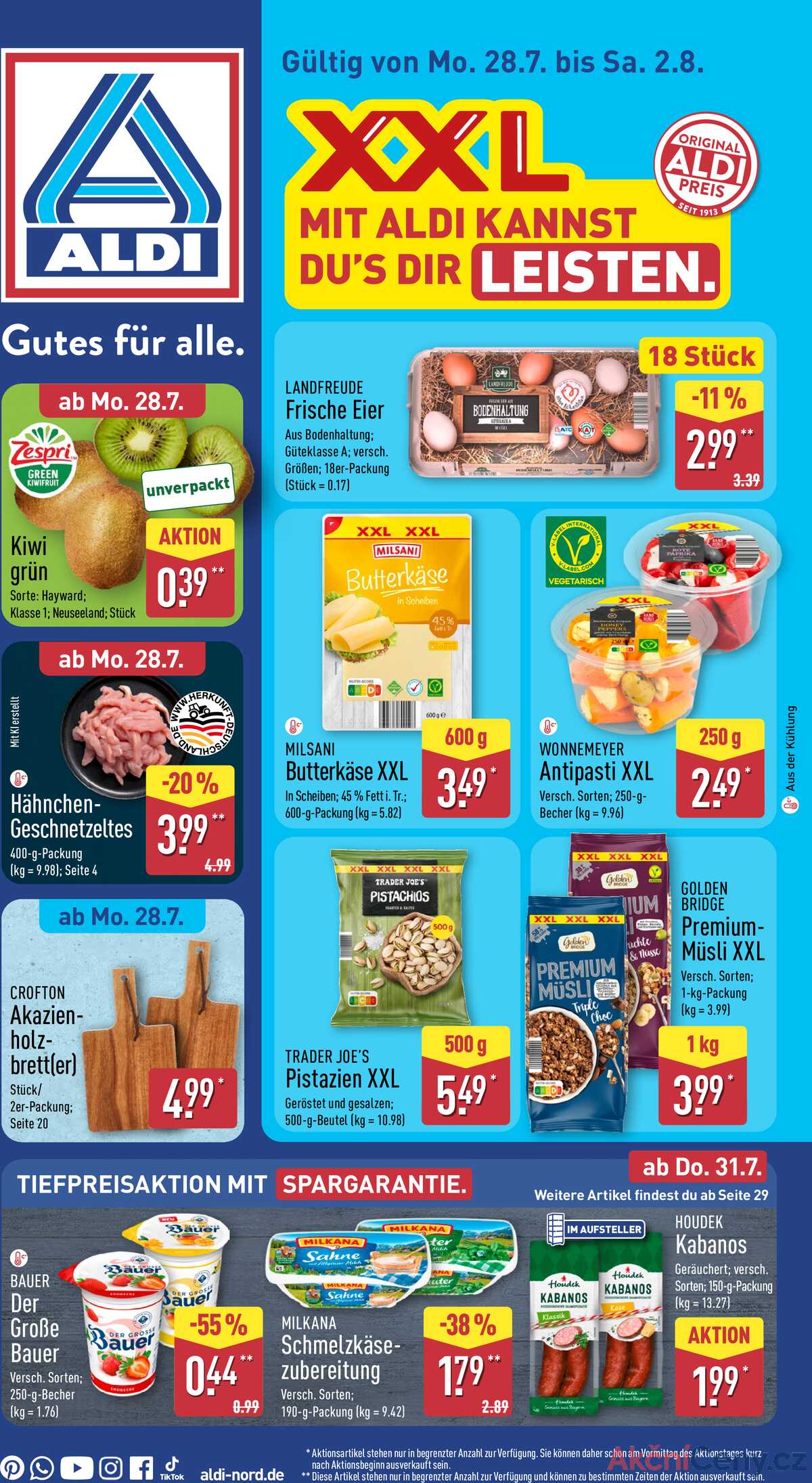 Leták ALDI Německo 28.7.-3.8.2025 strana 1