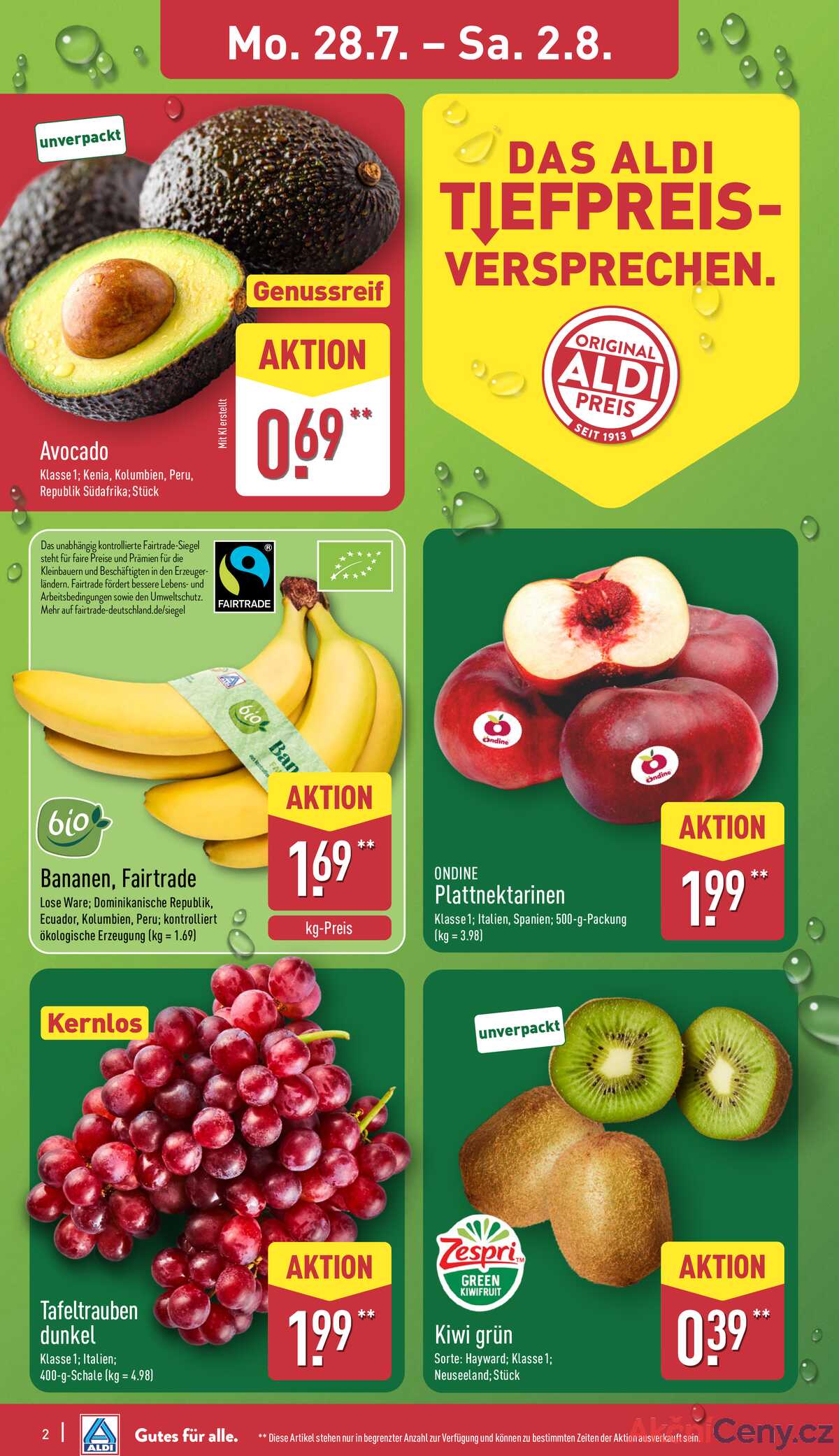 Leták ALDI Německo 28.7.-3.8.2025 strana 2