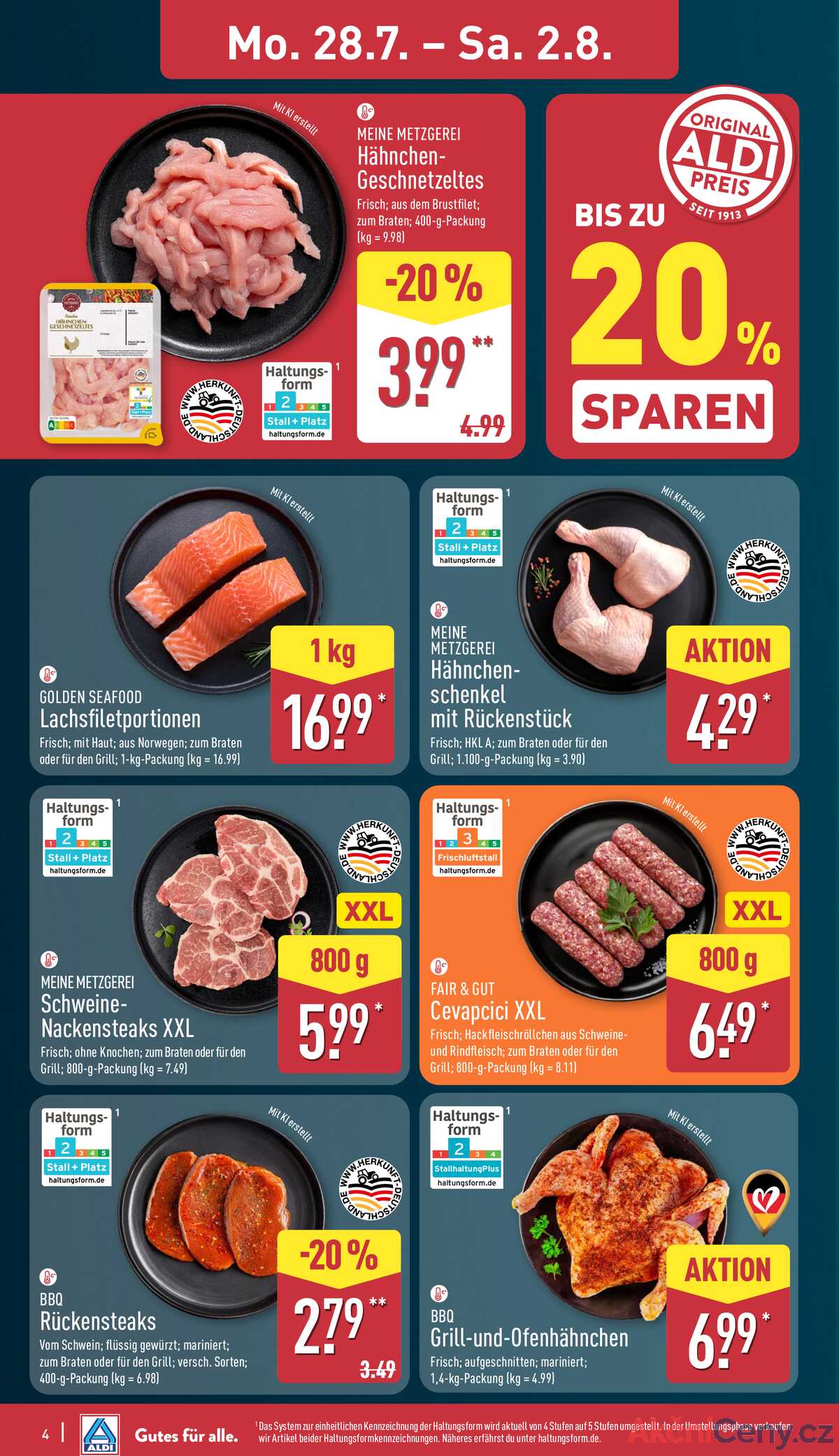 Leták ALDI Německo 28.7.-3.8.2025 strana 4