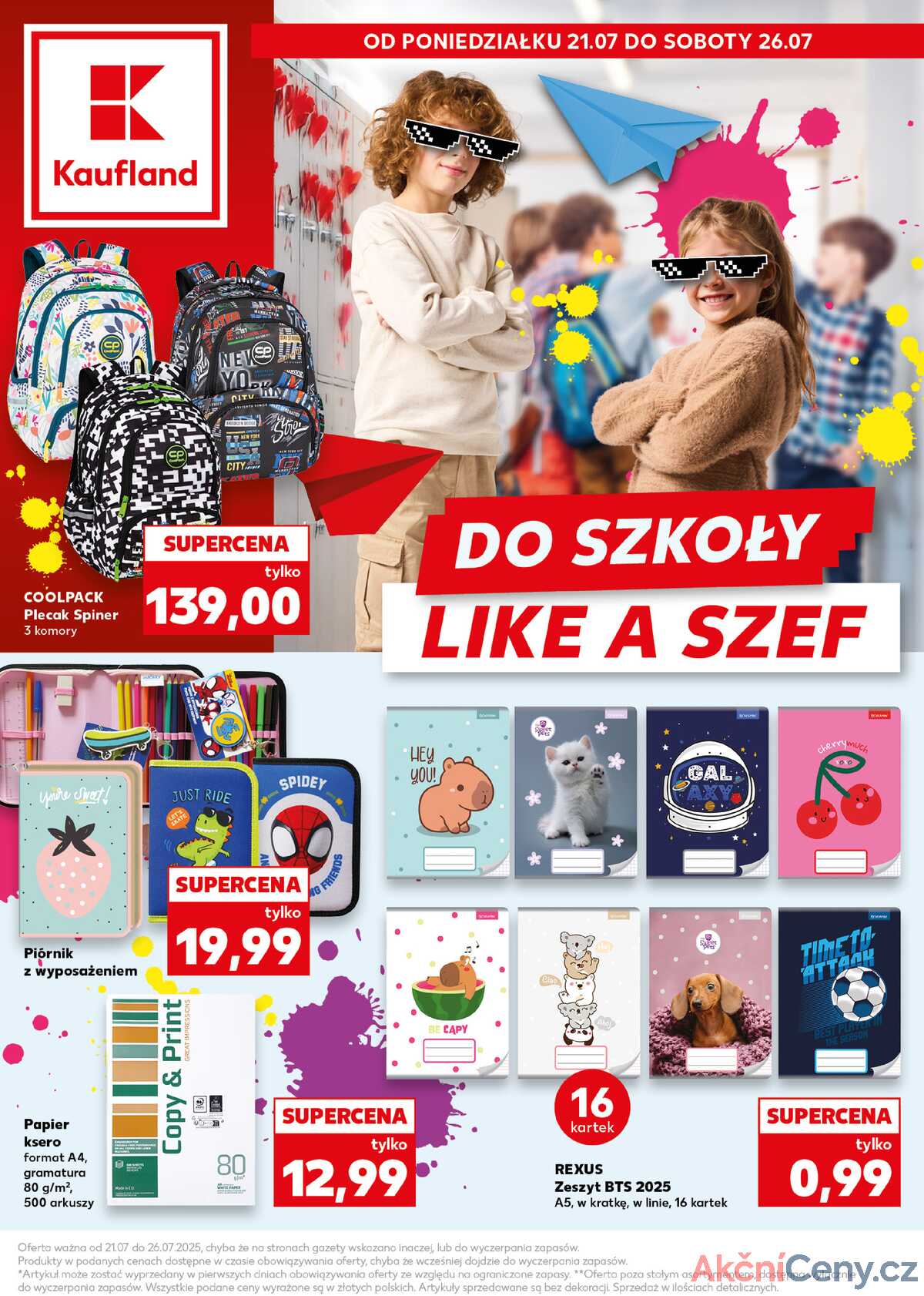Leták Kaufland Polsko 21.7.-26.7.2025 strana 1
