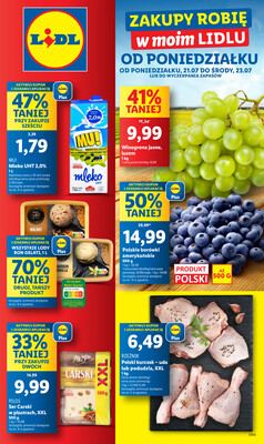 Leták Lidl Polsko 21.7.-23.7.2025
