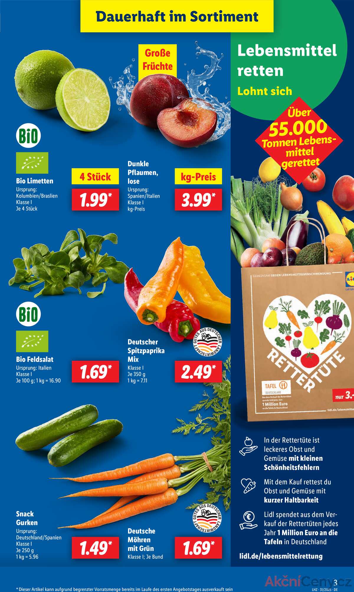 Leták Lidl Německo 28.7.-2.8.2025 strana 3