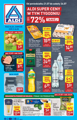 Leták Aldi Polsko 21.7.-26.7.2025