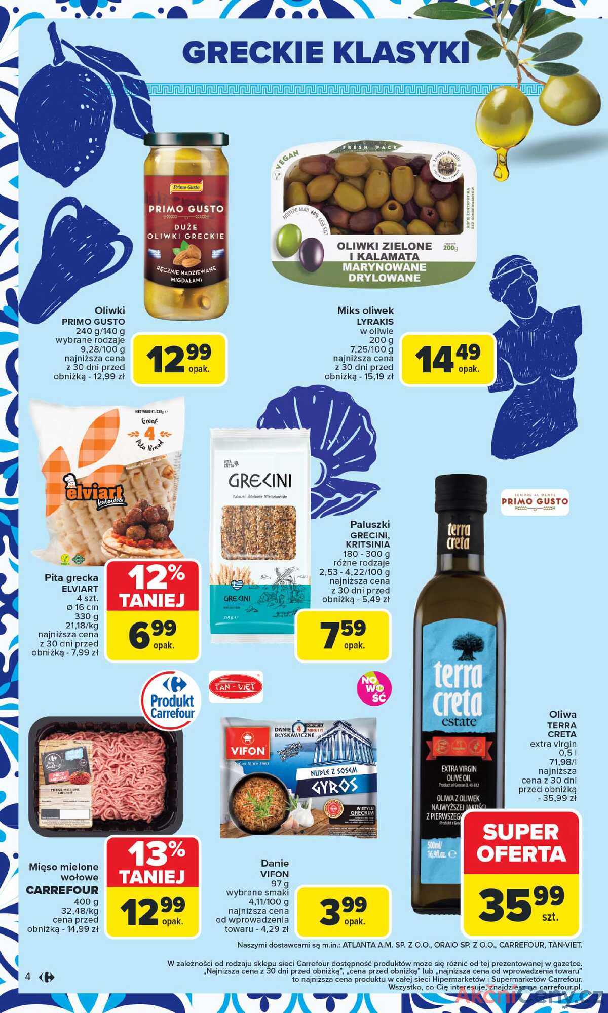 Leták Carrefour Polsko 21.7.-2.8.2025 - Středomořská kuchyně strana 4