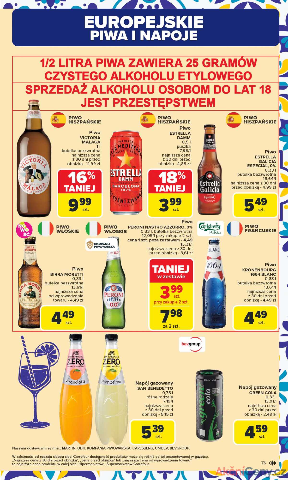 Leták Carrefour Polsko 21.7.-2.8.2025 - Středomořská kuchyně strana 13