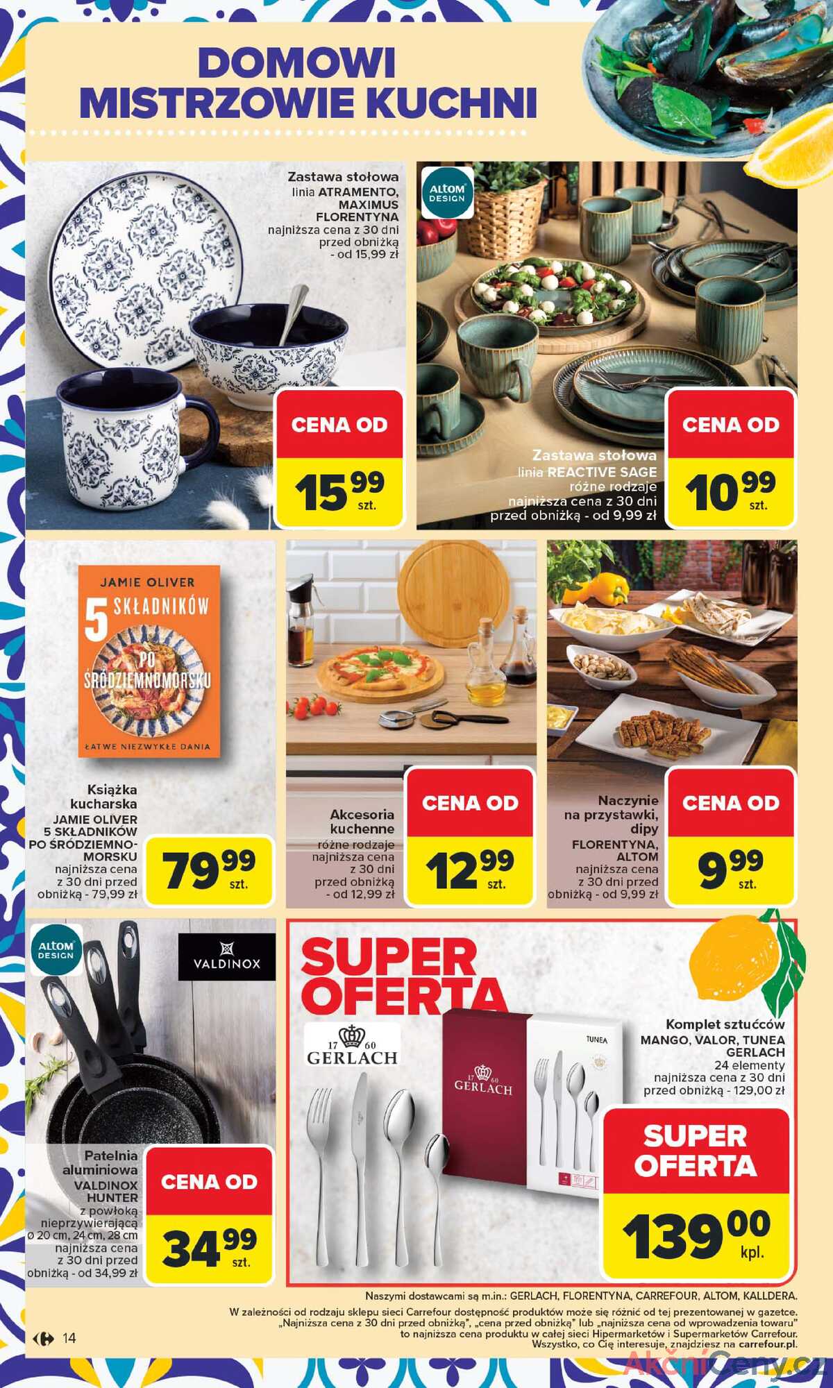 Leták Carrefour Polsko 21.7.-2.8.2025 - Středomořská kuchyně strana 14