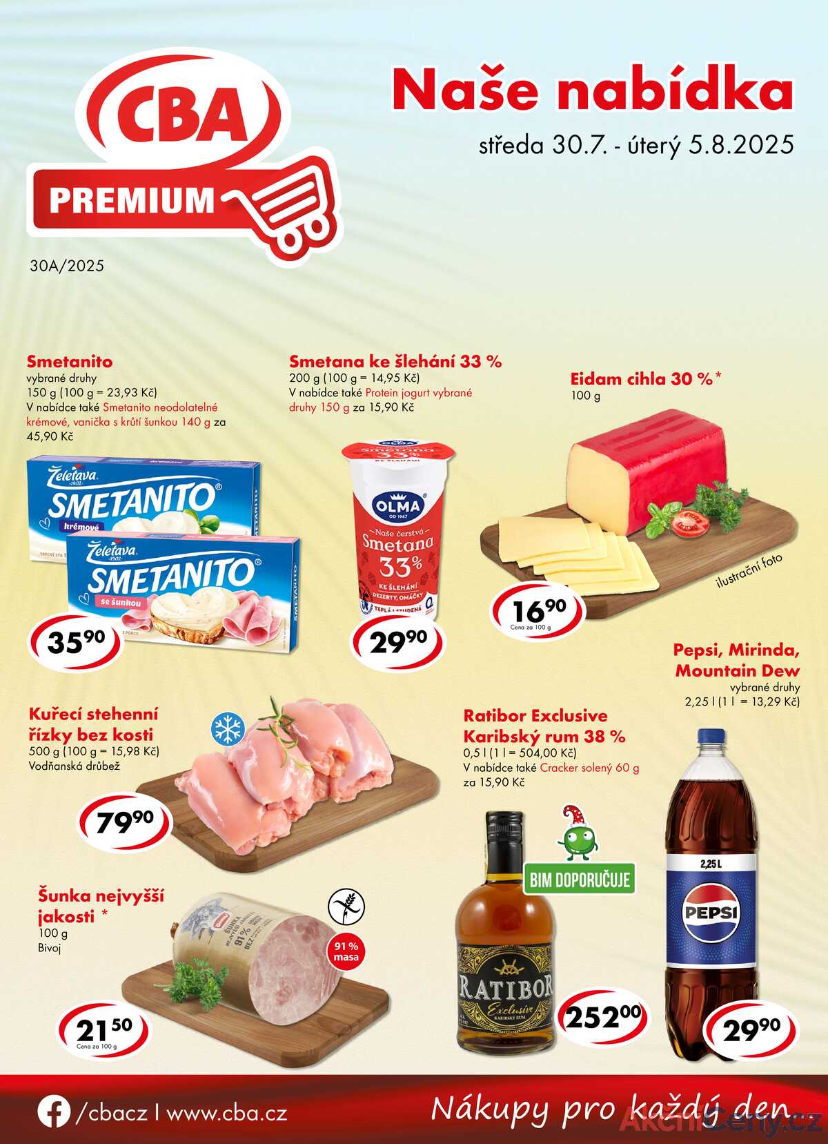 CBA Premium od 30.7. do 5.8.2025 strana 1
