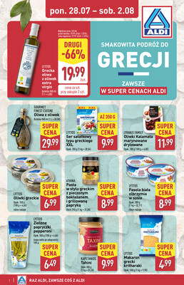 Leták Aldi Polsko 28.7.-2.8.2025 - Řecký týden