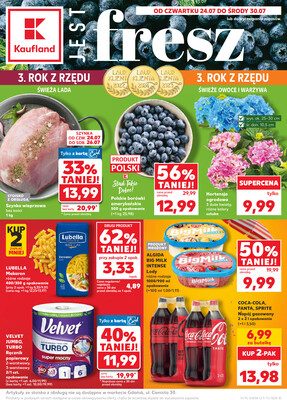 Leták Kaufland Polsko 24.7.-30.7.2025 - Noviny týdne