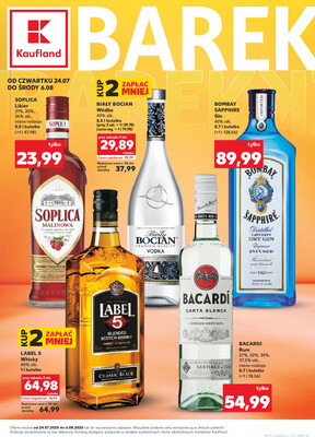 Leták Kaufland Polsko 24.7.-6.8.2025 - Bar Kaufland