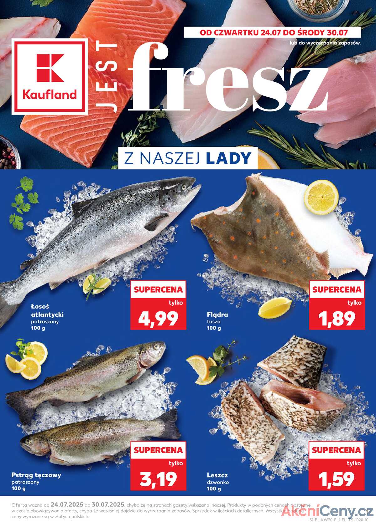 Leták Kaufland Polsko 24.7.-30.7.2025 strana 1