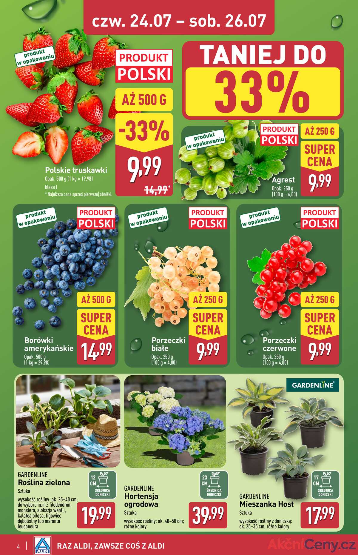 Leták Aldi Polsko 24.7.-26.7.2025 - Víkendová nabídka strana 4