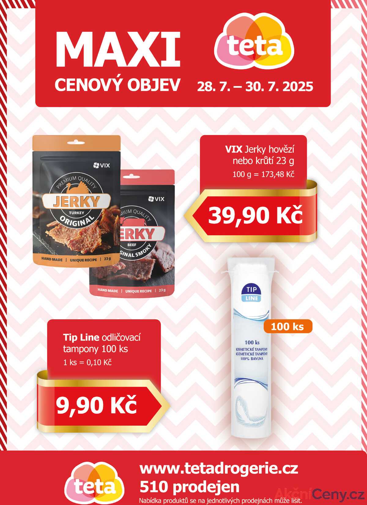 Teta drogerie Maxi cenový objev od 28.7. do 30.7.2025 strana 1