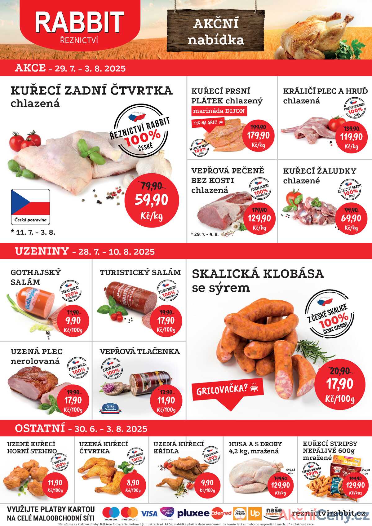 RABBIT řeznictví od 28.7. do 3.8.2025 strana 1