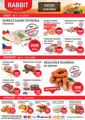 RABBIT řeznictví letáky