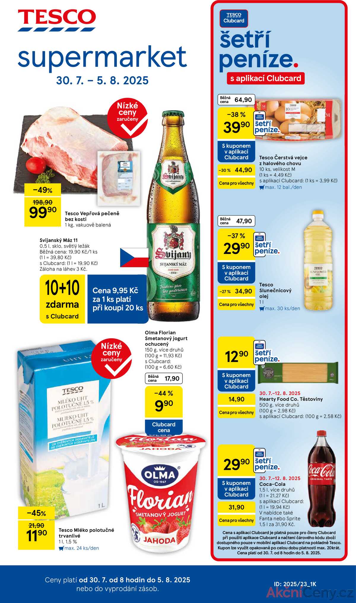 Tesco supermarkety od 30.7. do 5.8.2025 strana 1