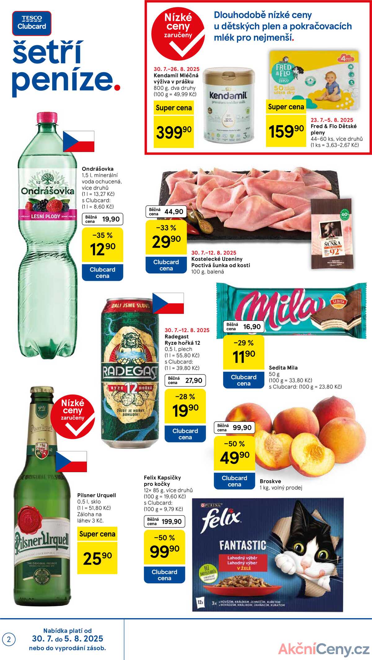 Tesco supermarkety od 30.7. do 5.8.2025 strana 2