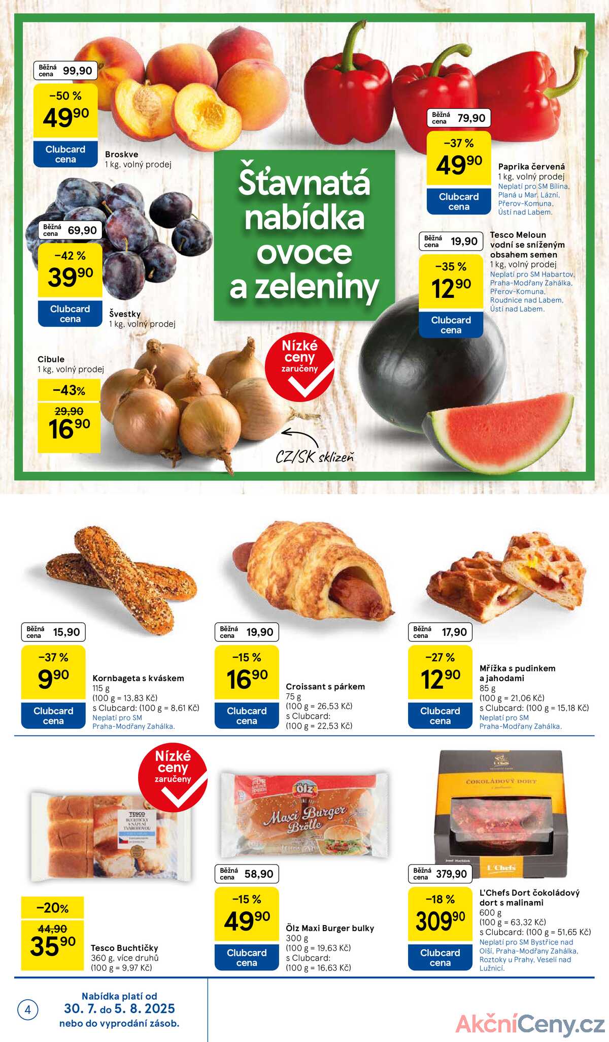 Tesco supermarkety od 30.7. do 5.8.2025 strana 4