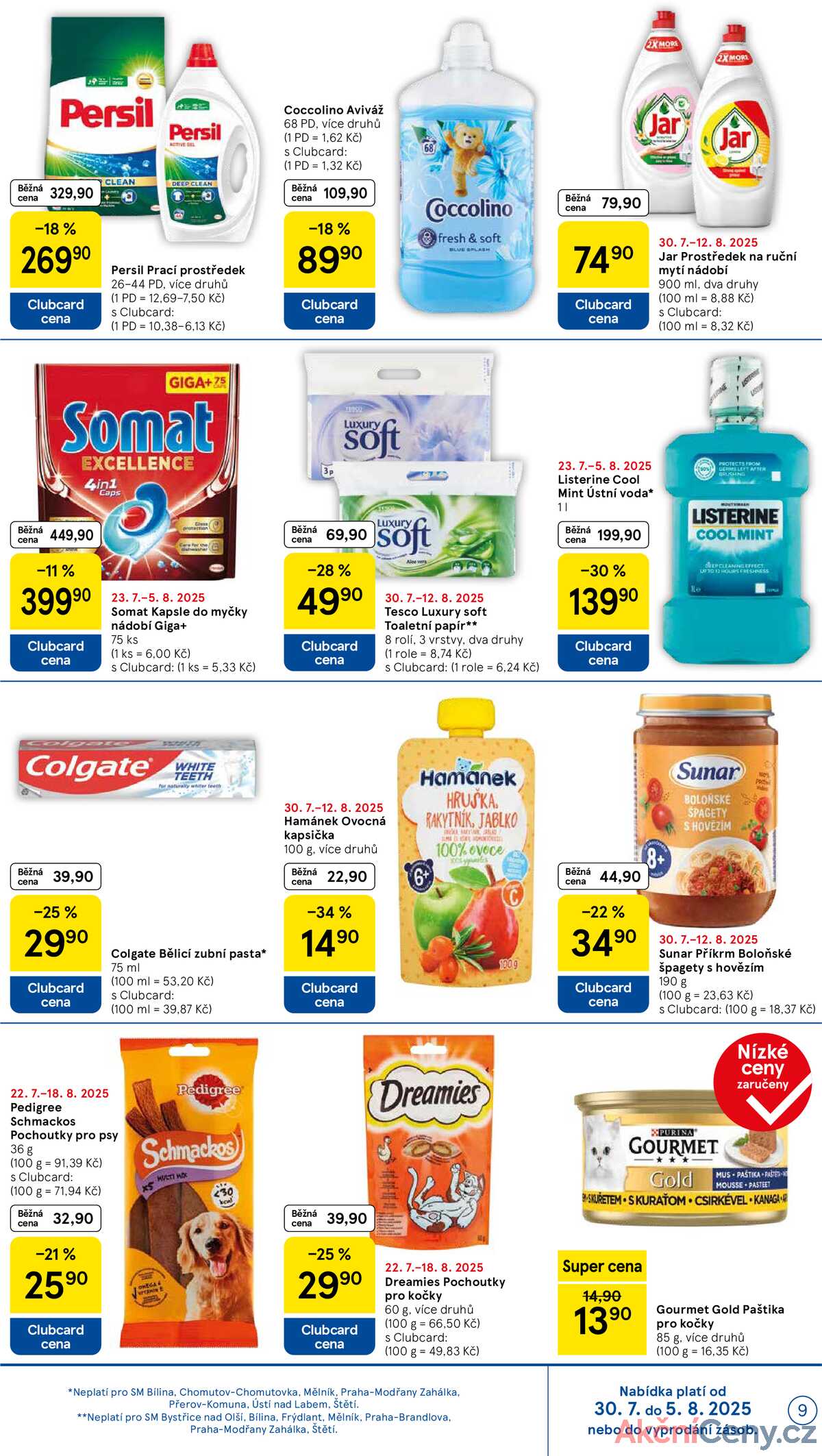 Tesco supermarkety od 30.7. do 5.8.2025 strana 9
