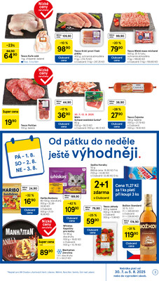 Tesco supermarkety od 30.7. do 5.8.2025