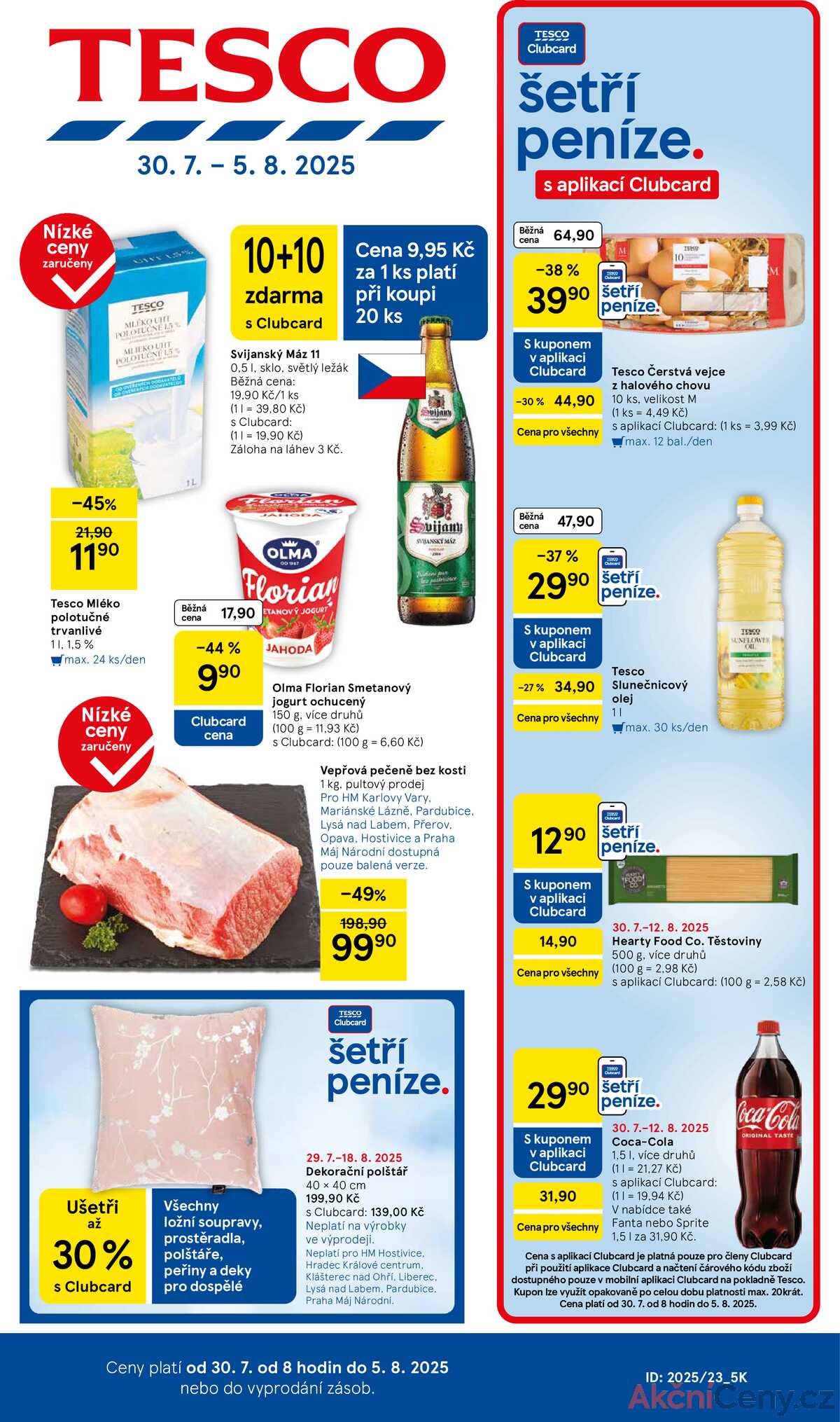 Tesco malé hypermarkety od 30.7. do 5.8.2025 strana 1