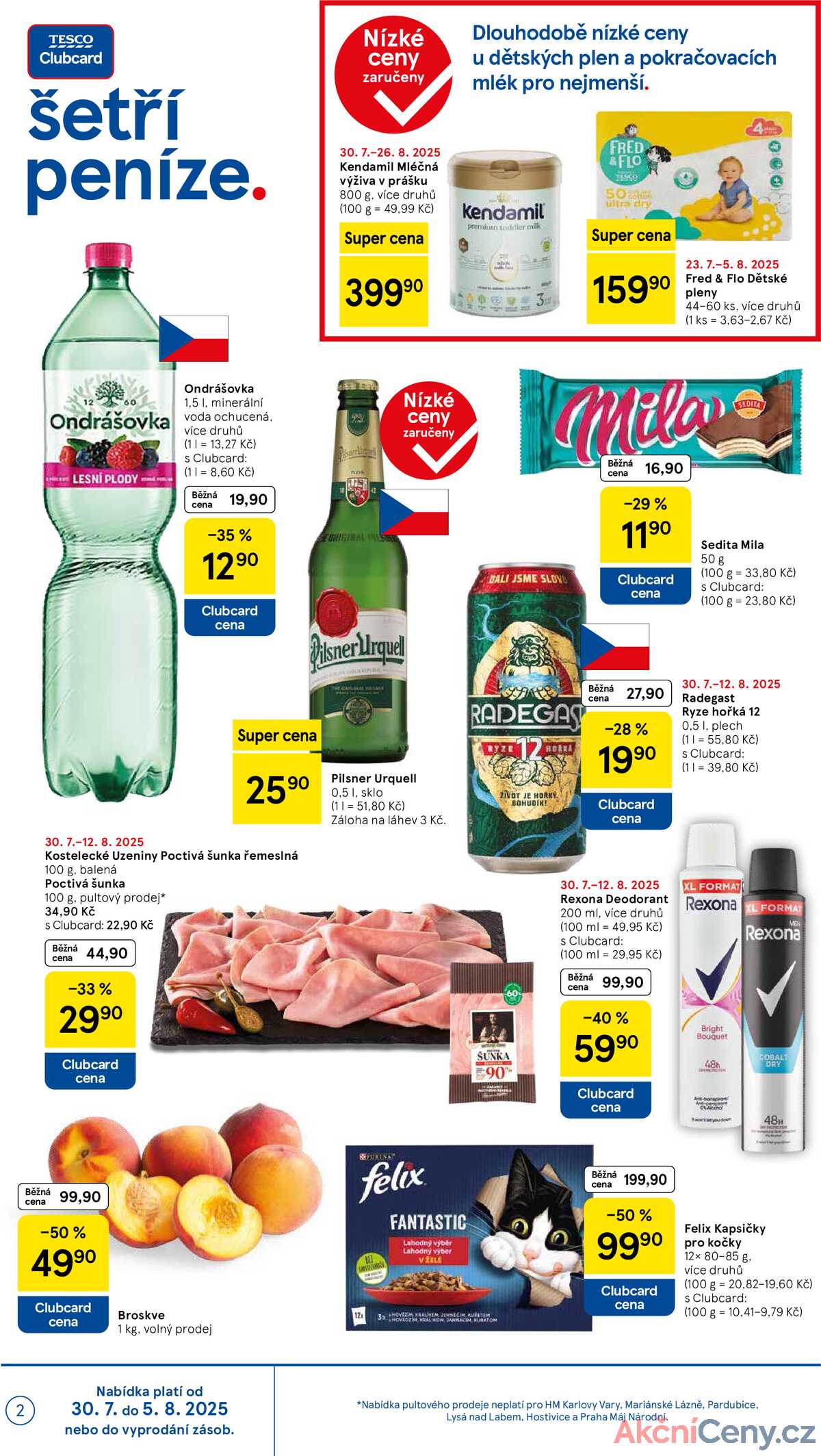 Tesco malé hypermarkety od 30.7. do 5.8.2025 strana 2