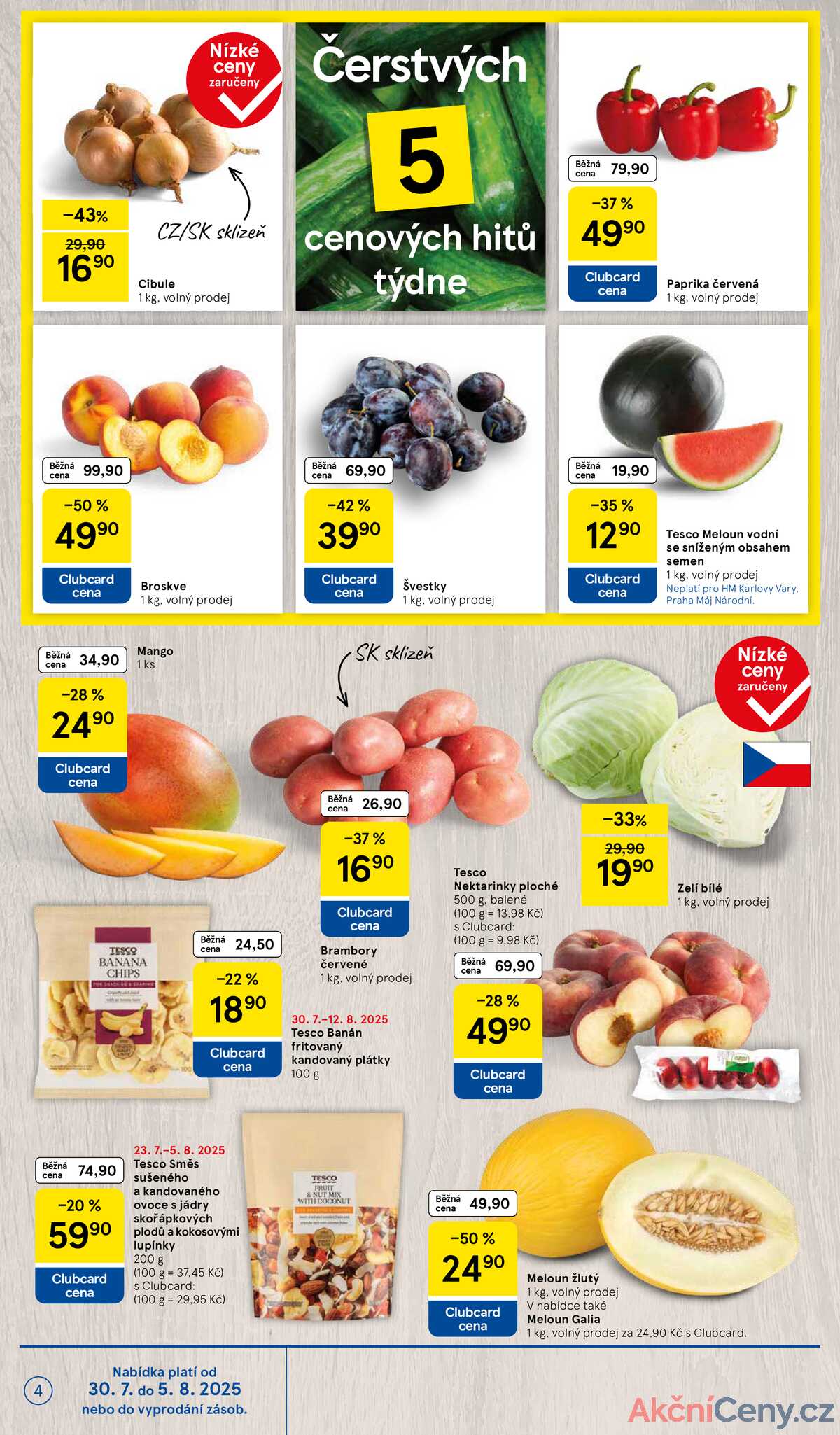 Tesco malé hypermarkety od 30.7. do 5.8.2025 strana 4