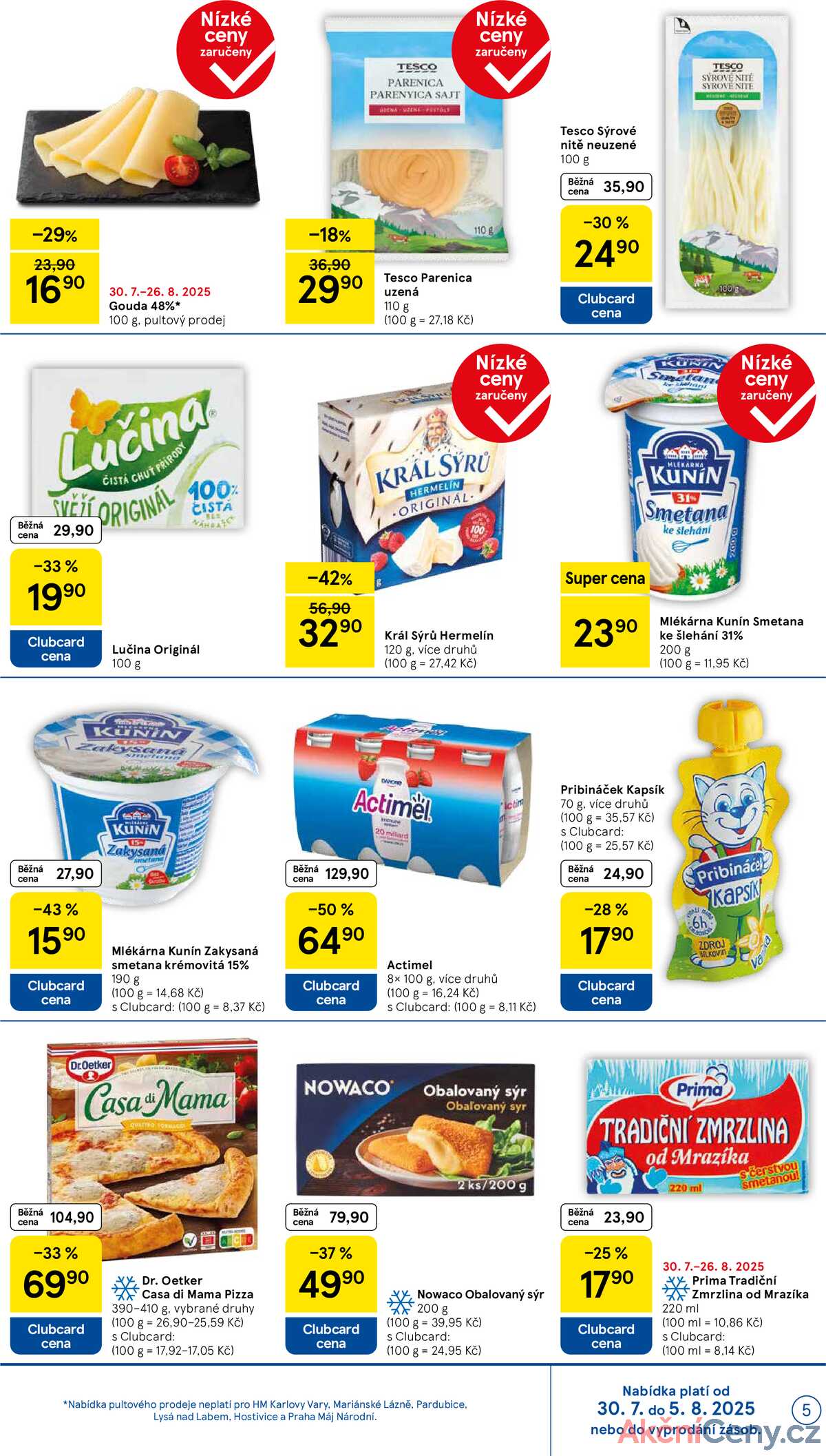 Tesco malé hypermarkety od 30.7. do 5.8.2025 strana 5