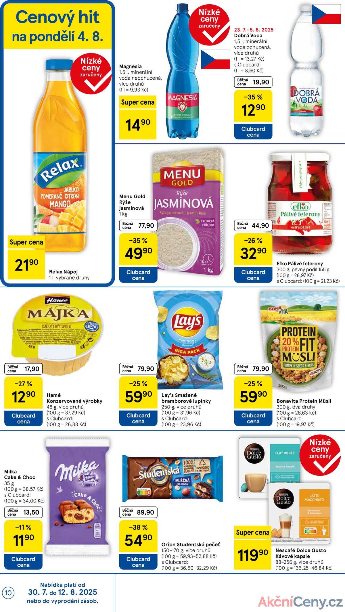 Tesco malé hypermarkety od 30.7. do 5.8.2025 strana 10