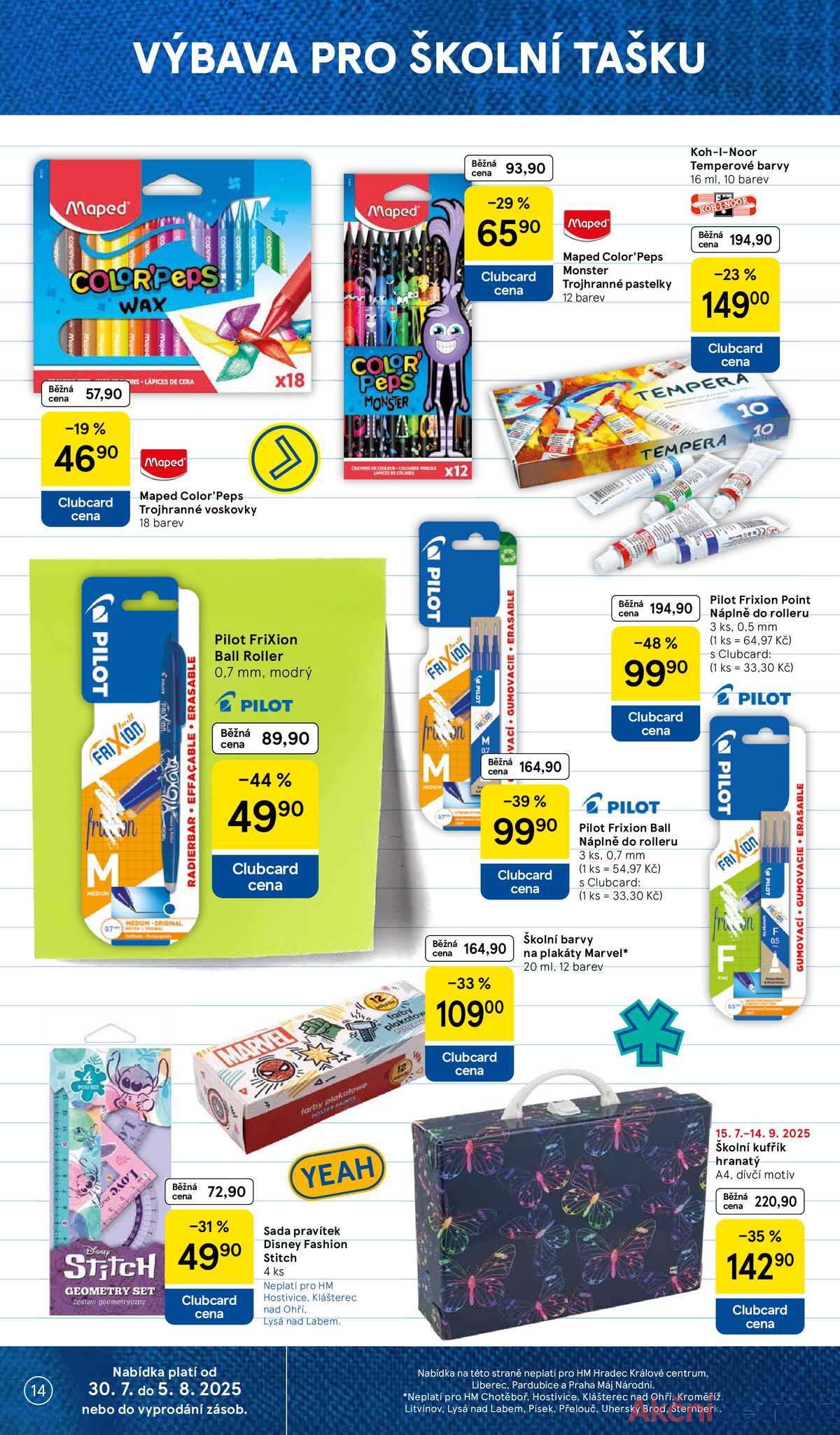 Tesco malé hypermarkety od 30.7. do 5.8.2025 strana 14