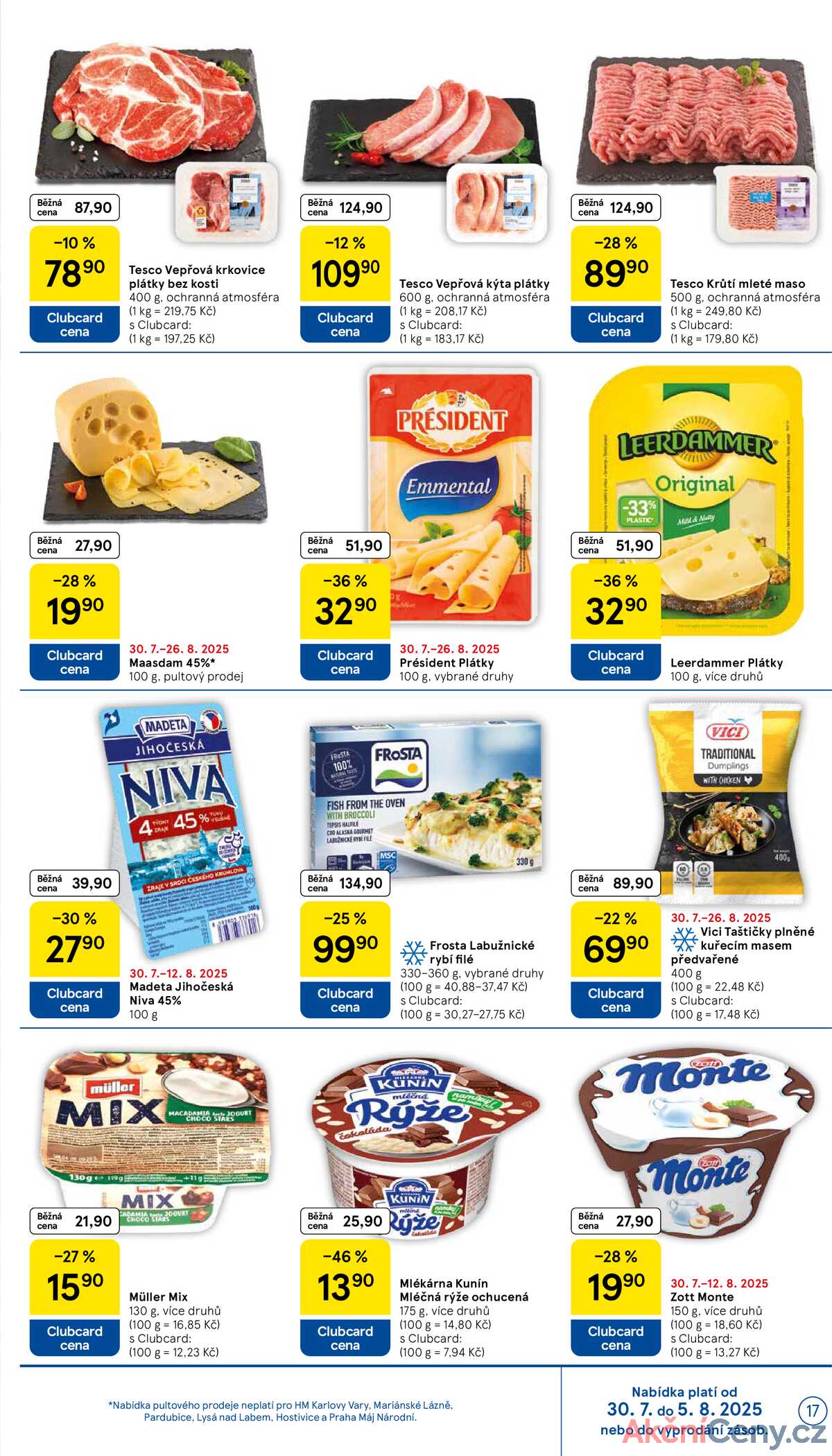 Tesco malé hypermarkety od 30.7. do 5.8.2025 strana 17