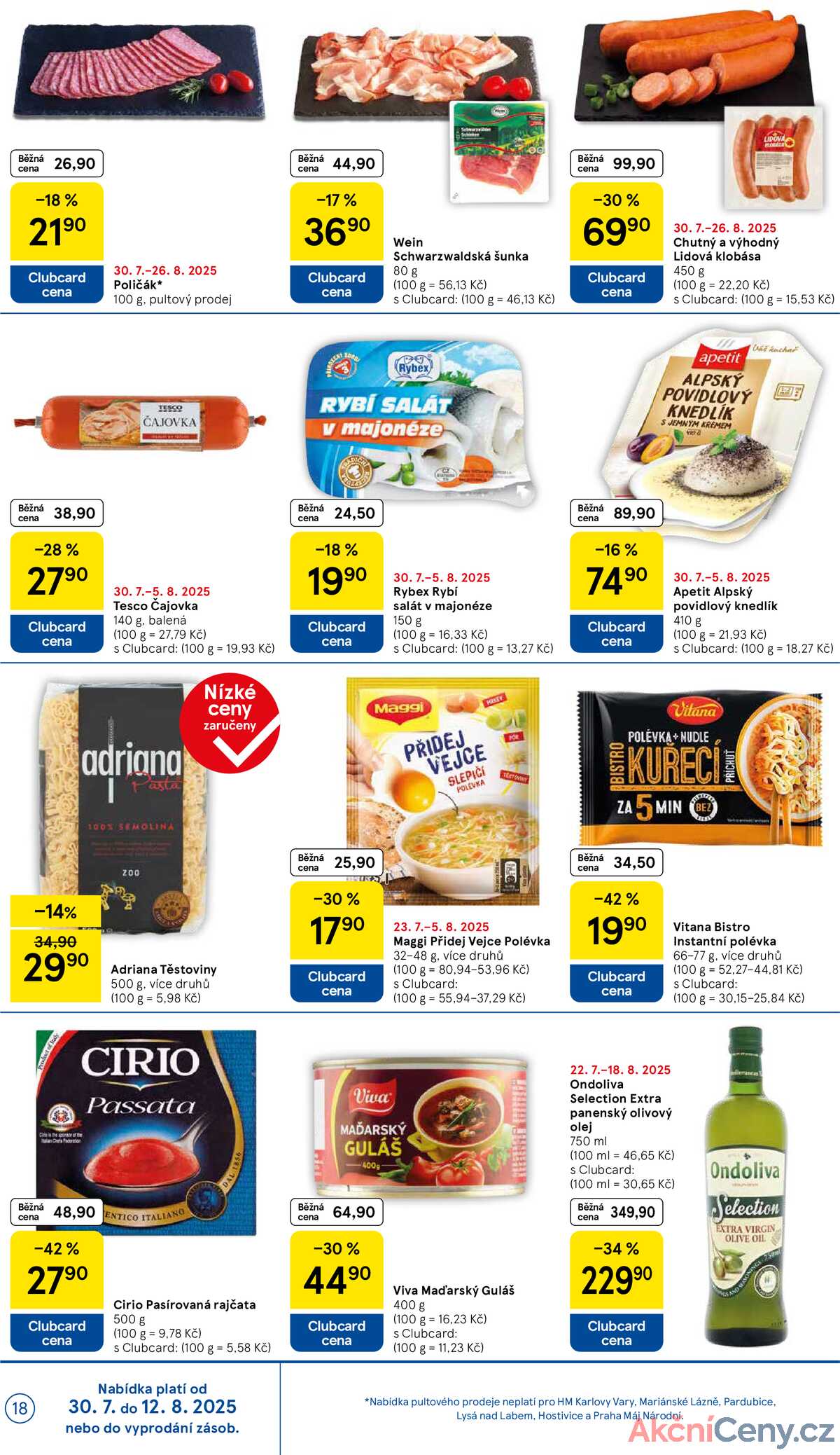 Tesco malé hypermarkety od 30.7. do 5.8.2025 strana 18