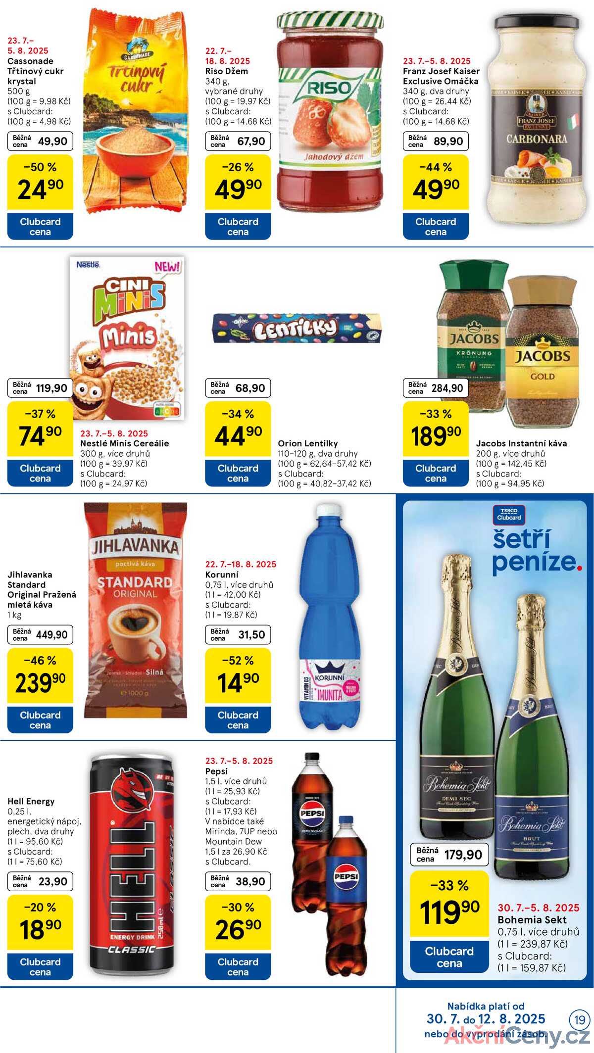 Tesco malé hypermarkety od 30.7. do 5.8.2025 strana 19