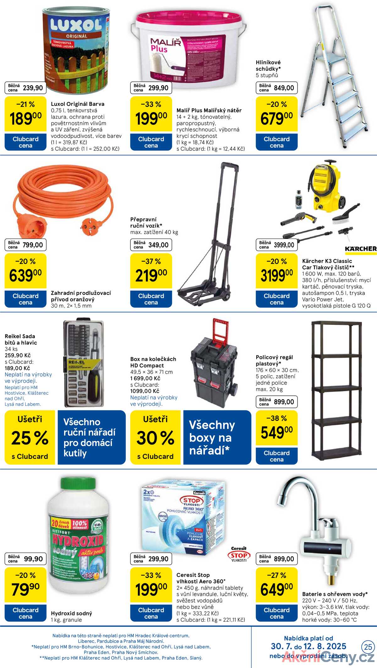 Tesco malé hypermarkety od 30.7. do 5.8.2025 strana 25