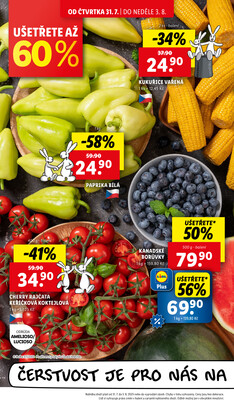 Lidl Čtvrtek od 31.7. do 3.8.2025