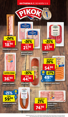 Lidl Čtvrtek od 31.7. do 3.8.2025