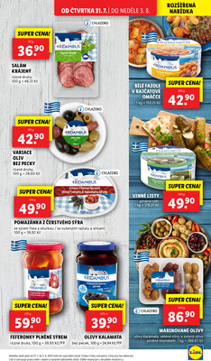 Lidl Čtvrtek od 31.7. do 3.8.2025