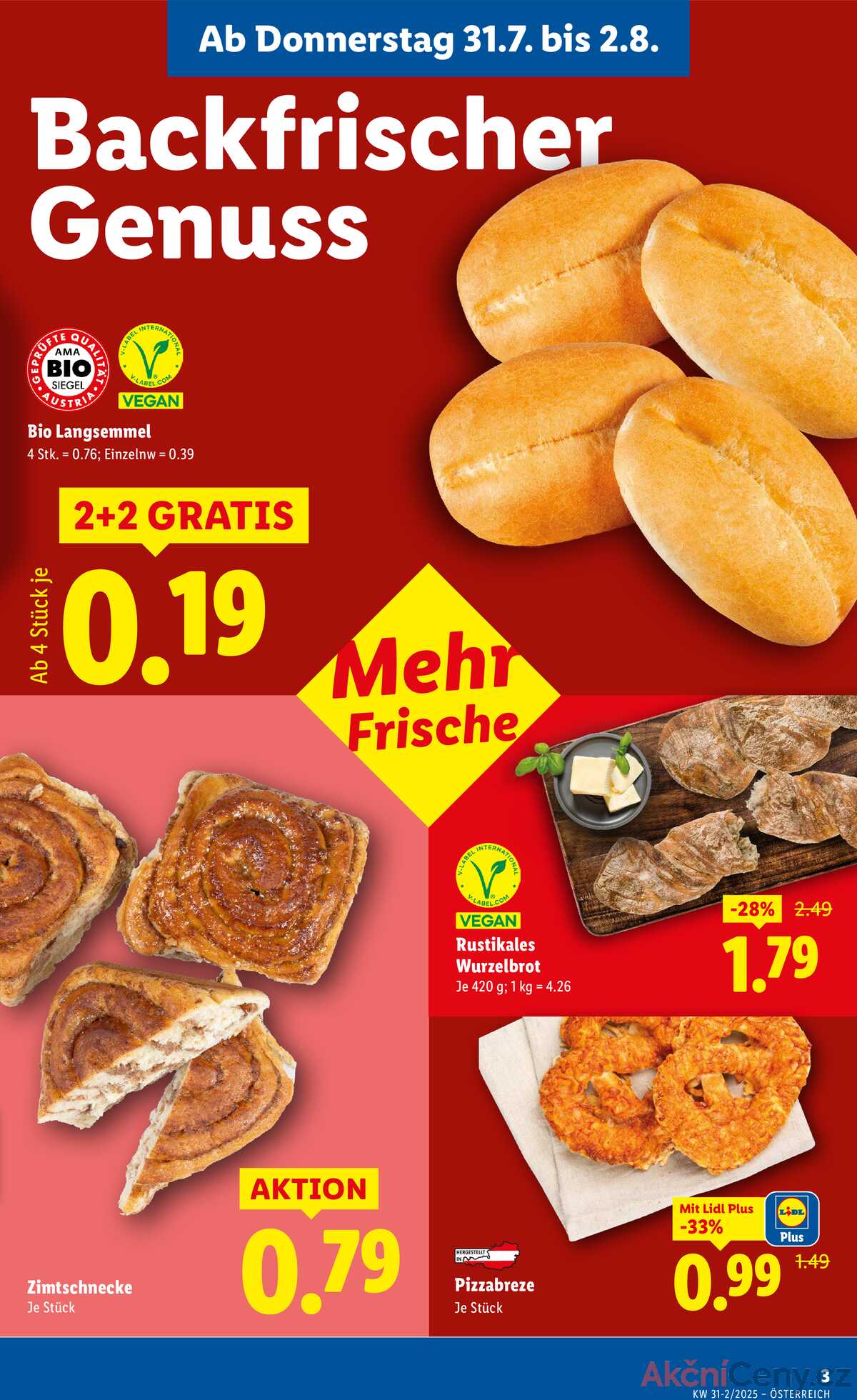 Leták Lidl Rakousko 31.7.-6.8.2025 strana 5