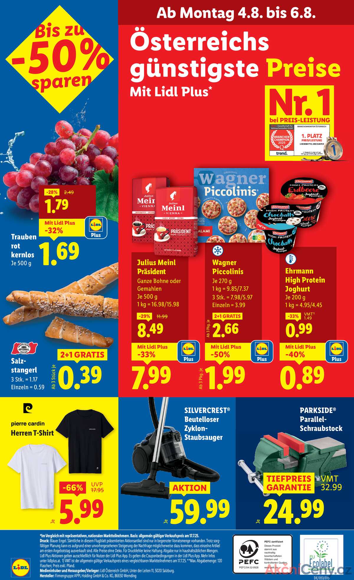 Leták Lidl Rakousko 31.7.-6.8.2025 strana 40