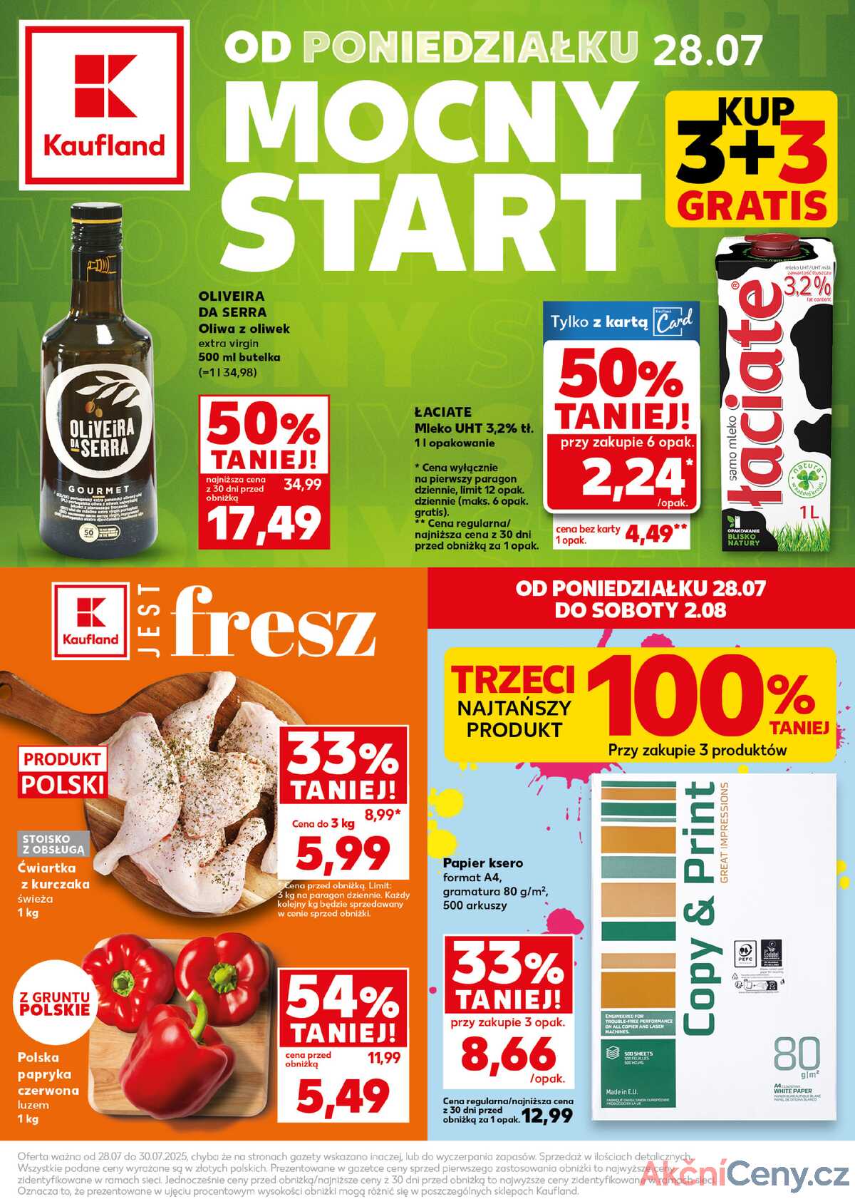 Leták Kaufland Polsko 28.7.-30.7.2025 - Silný start strana 1