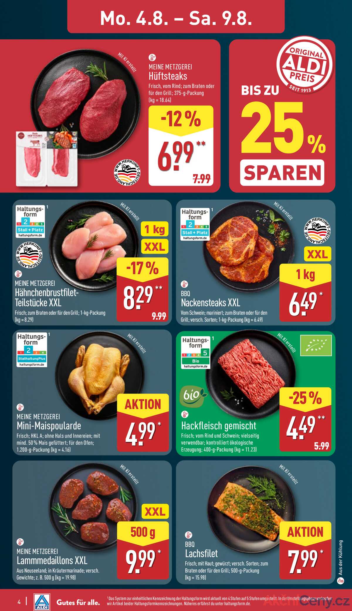 Leták ALDI Německo 4.8.-10.8.2025 strana 4