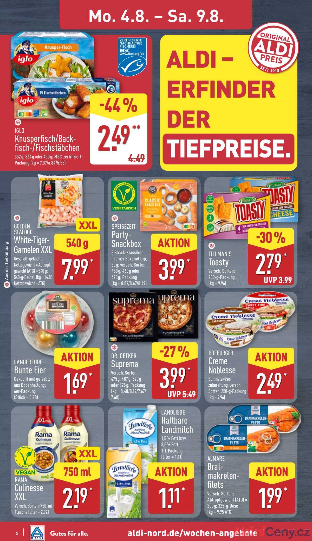 Leták ALDI Německo 4.8.-10.8.2025 strana 6