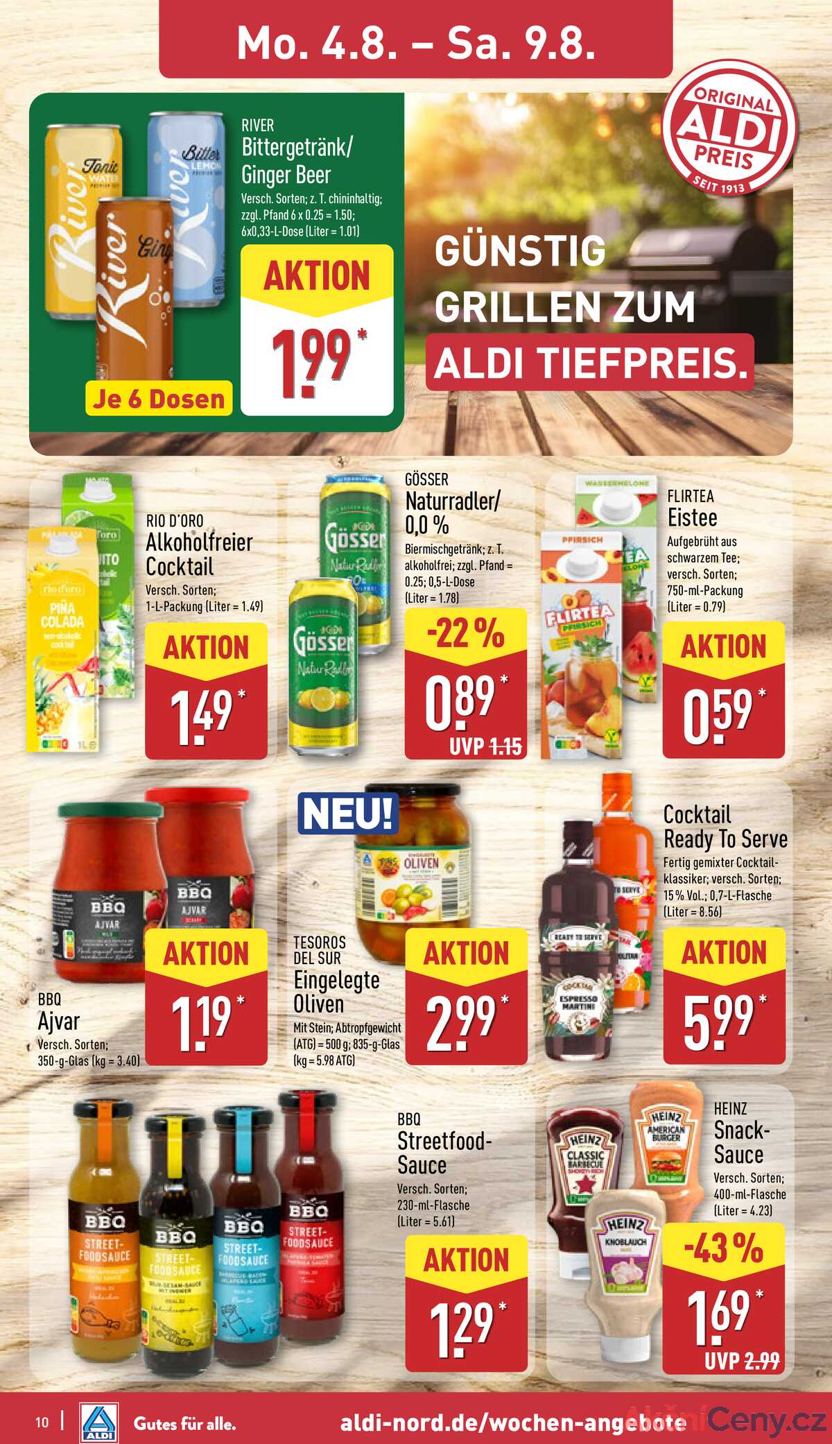 Leták ALDI Německo 4.8.-10.8.2025 strana 10