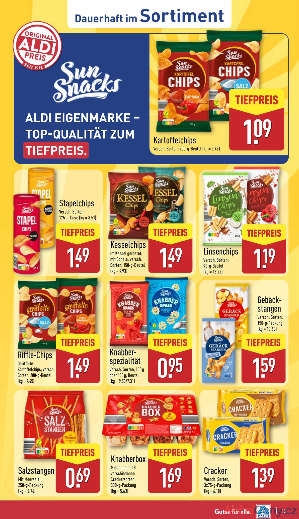 Leták ALDI Německo 4.8.-10.8.2025 strana 13
