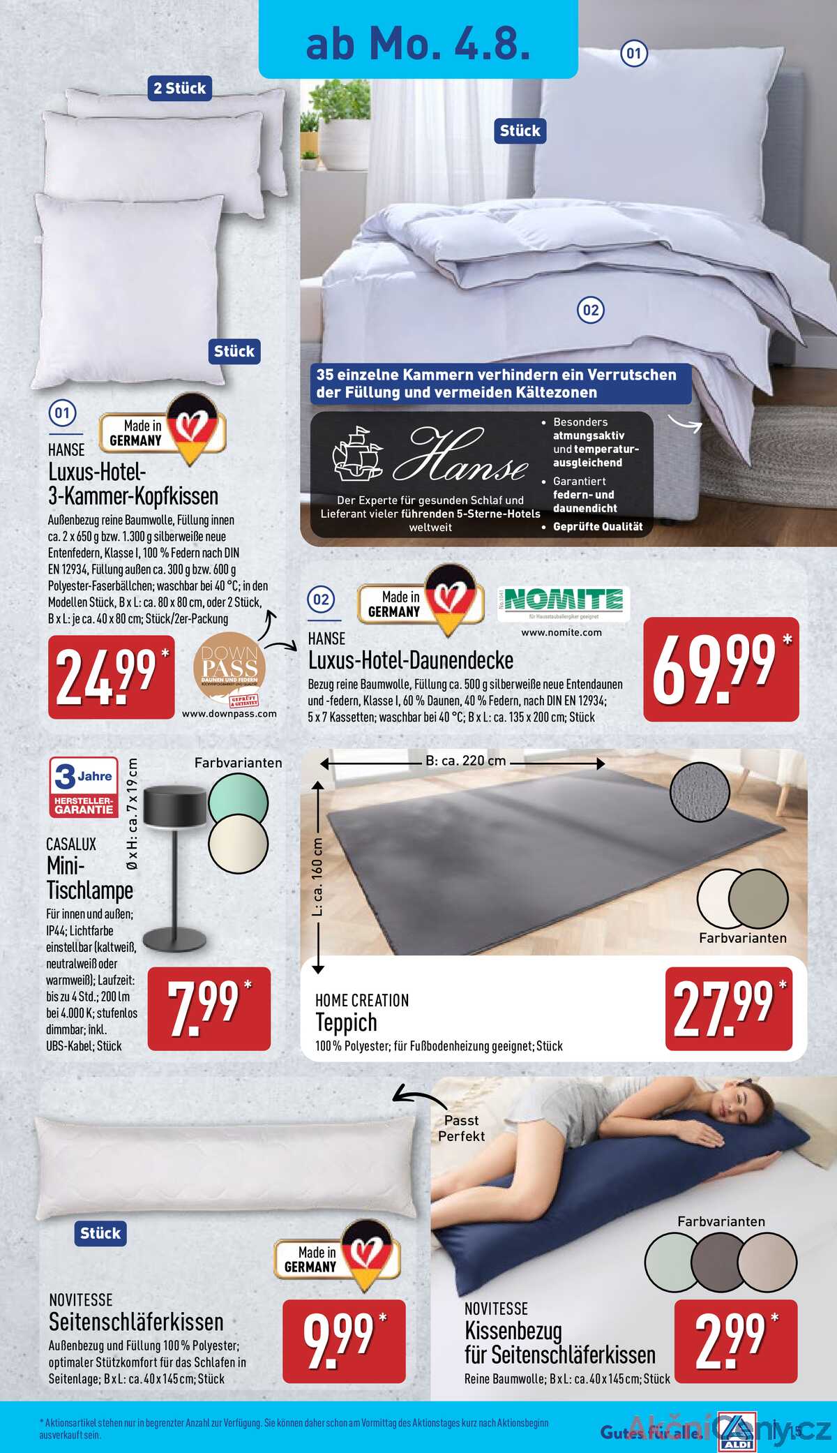 Leták ALDI Německo 4.8.-10.8.2025 strana 15